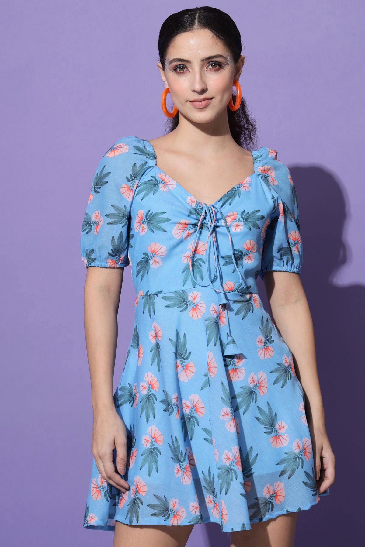 Women's Cotton Blend Skater Dress