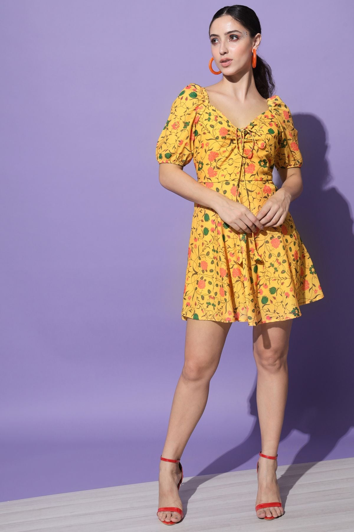 Women's Cotton Blend Skater Dress
