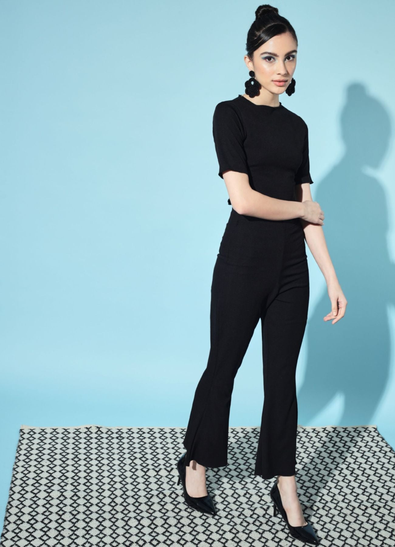 Women's Polyester Bodycon Co-ord Set