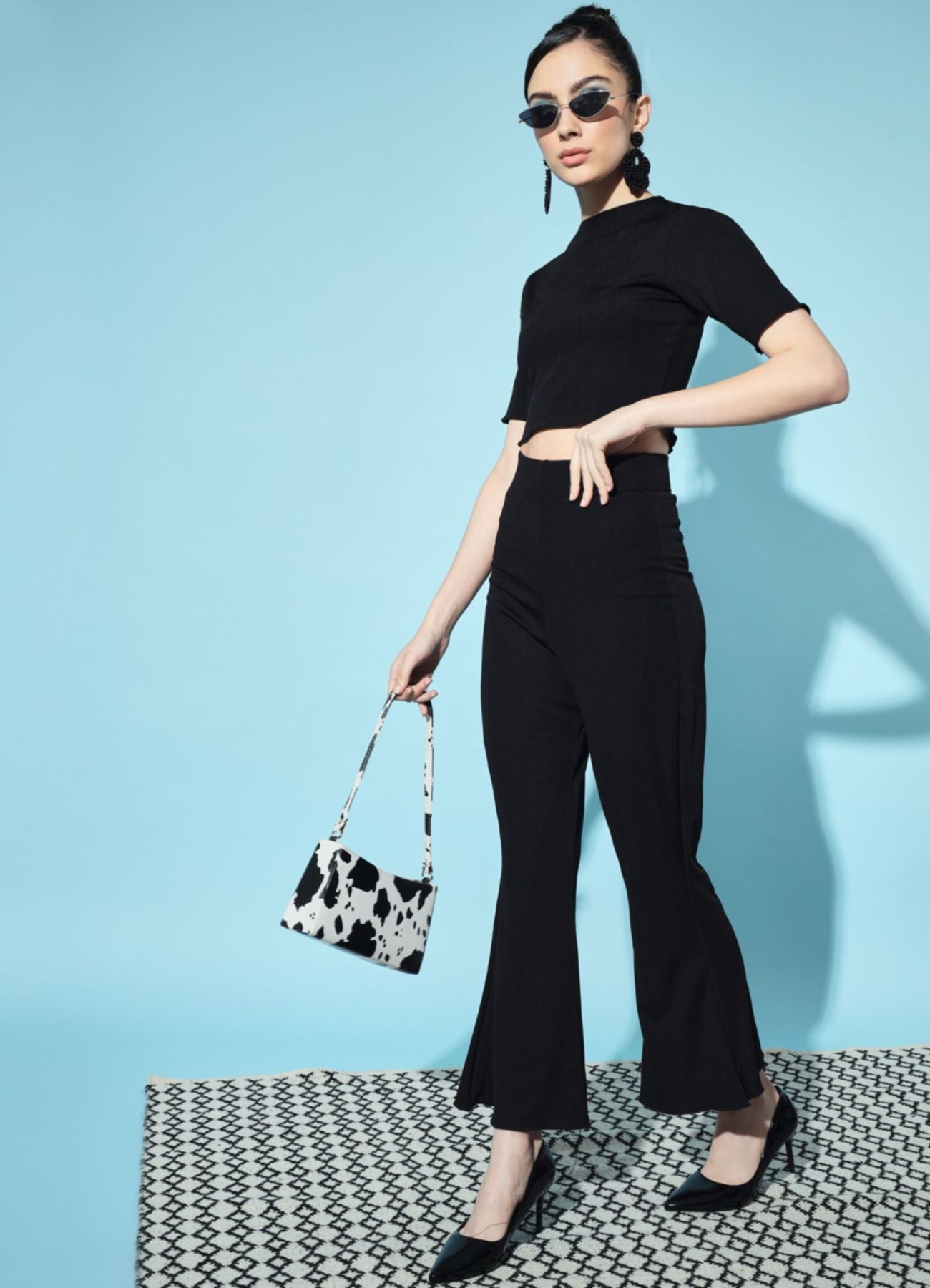 Women's Polyester Bodycon Co-ord Set