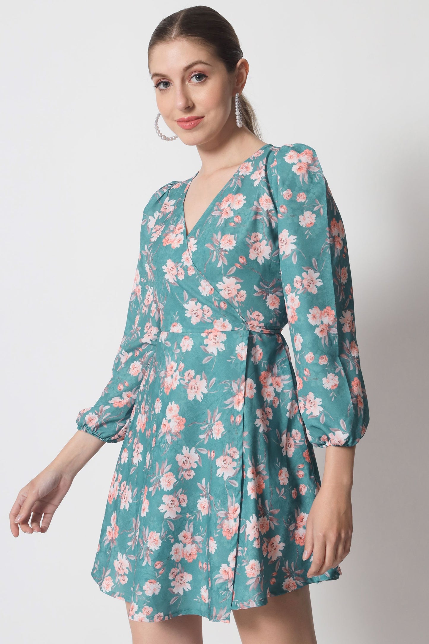 Women's Crepe Fit and Flare Dress