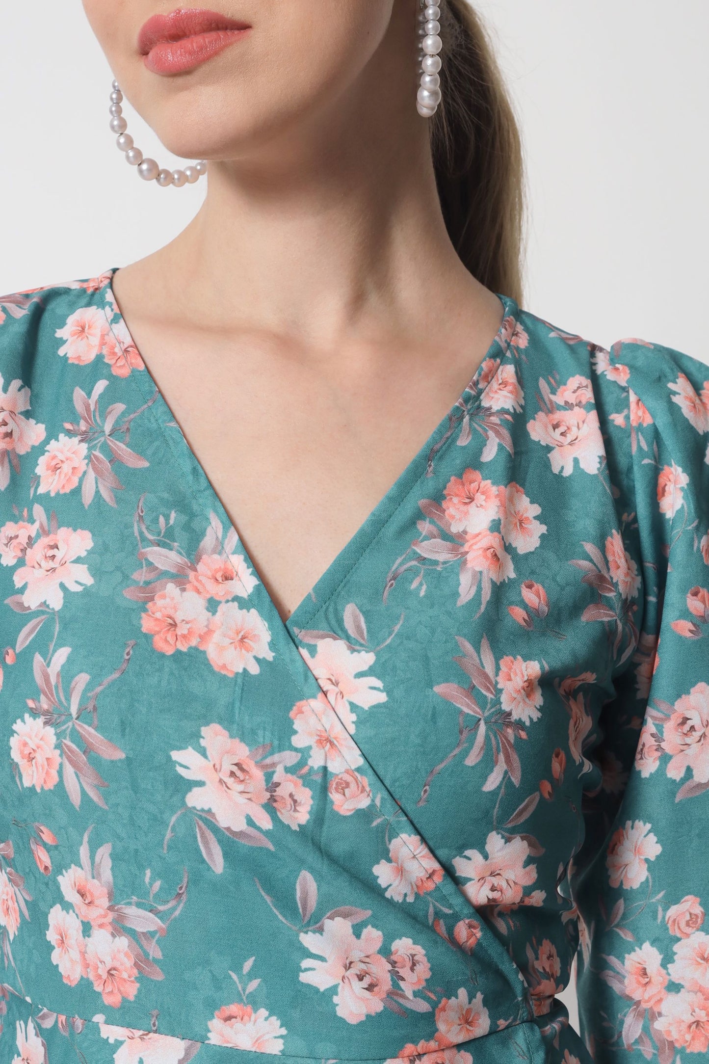 Women's Crepe Fit and Flare Dress