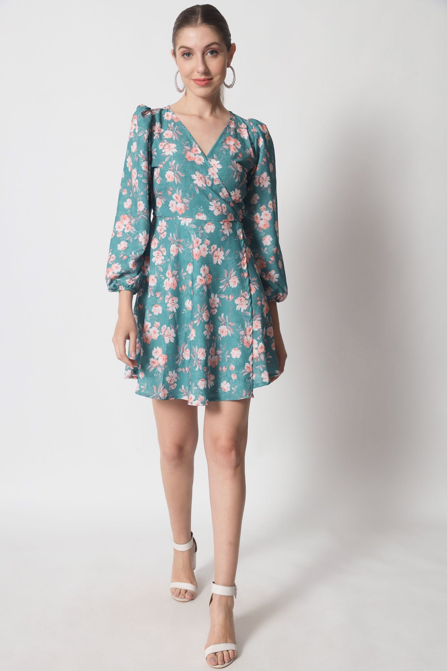 Women's Crepe Fit and Flare Dress