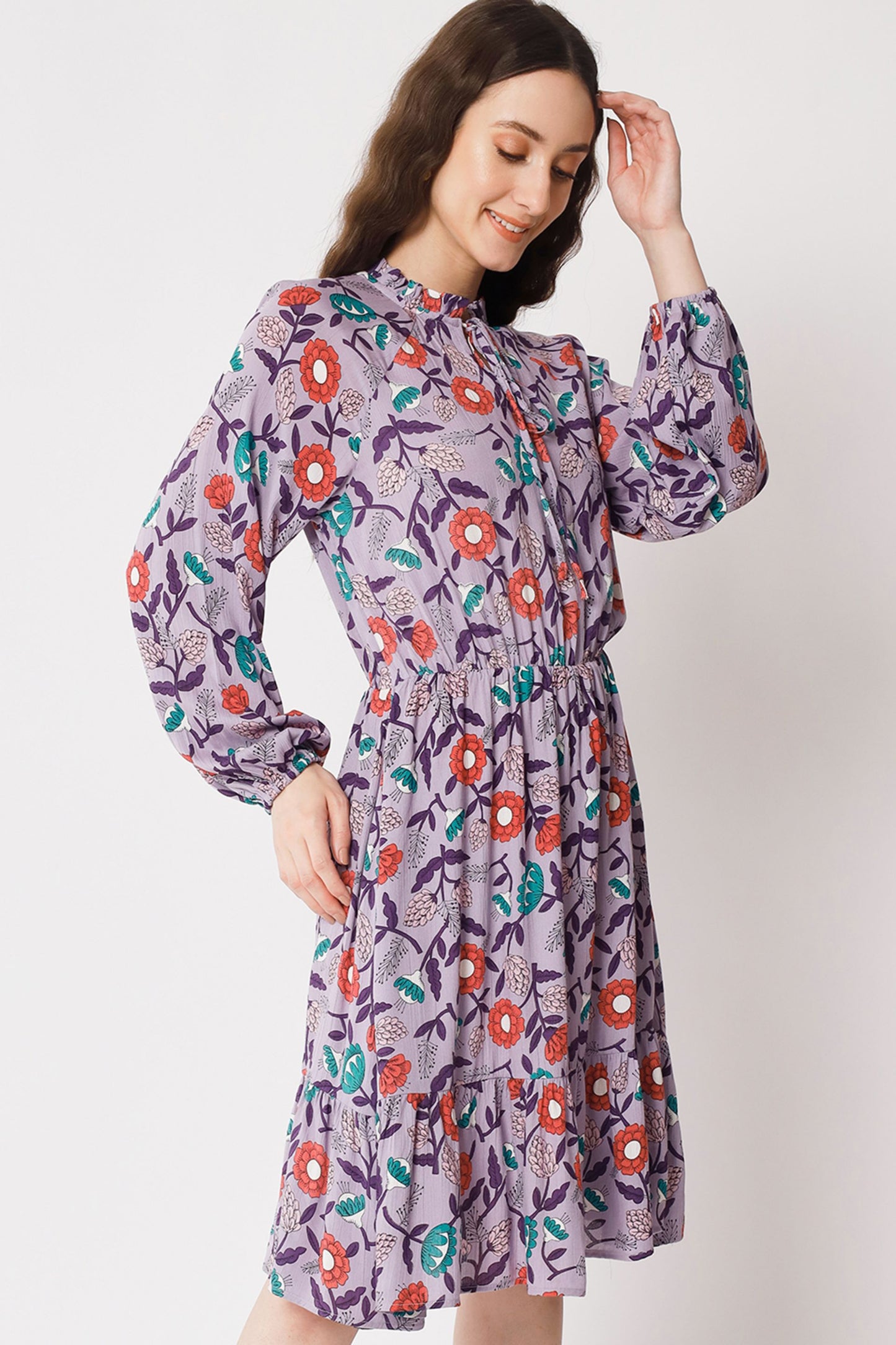Women's Viscose Flared  Dress