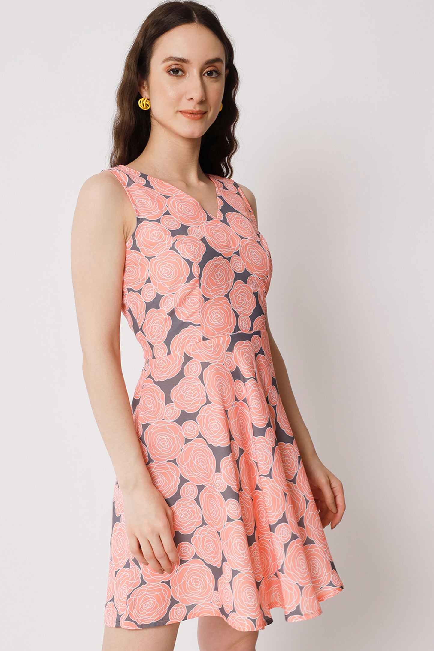 Women's Polyester Skater Dress