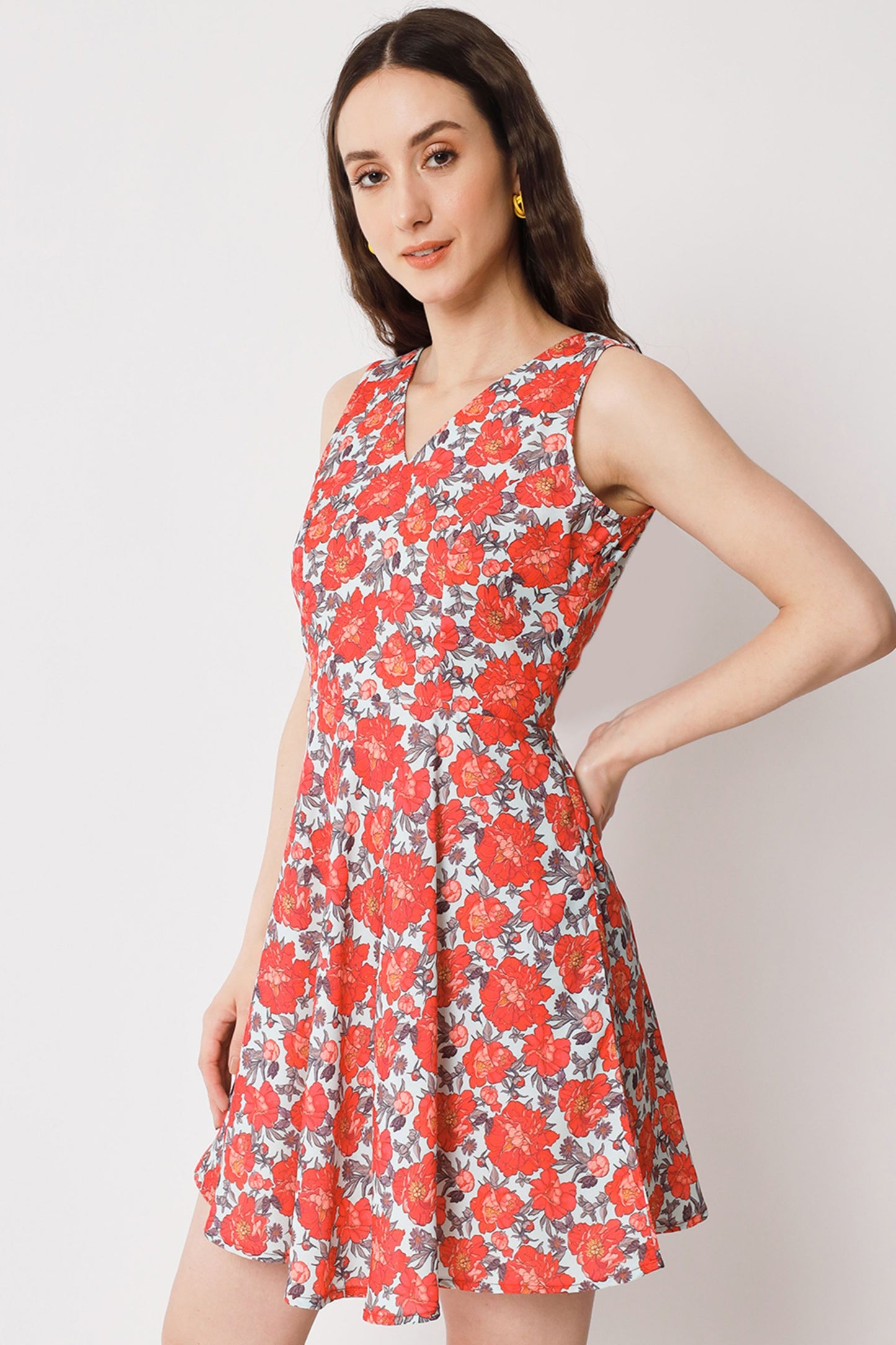 Women's Polyester Skater Dress