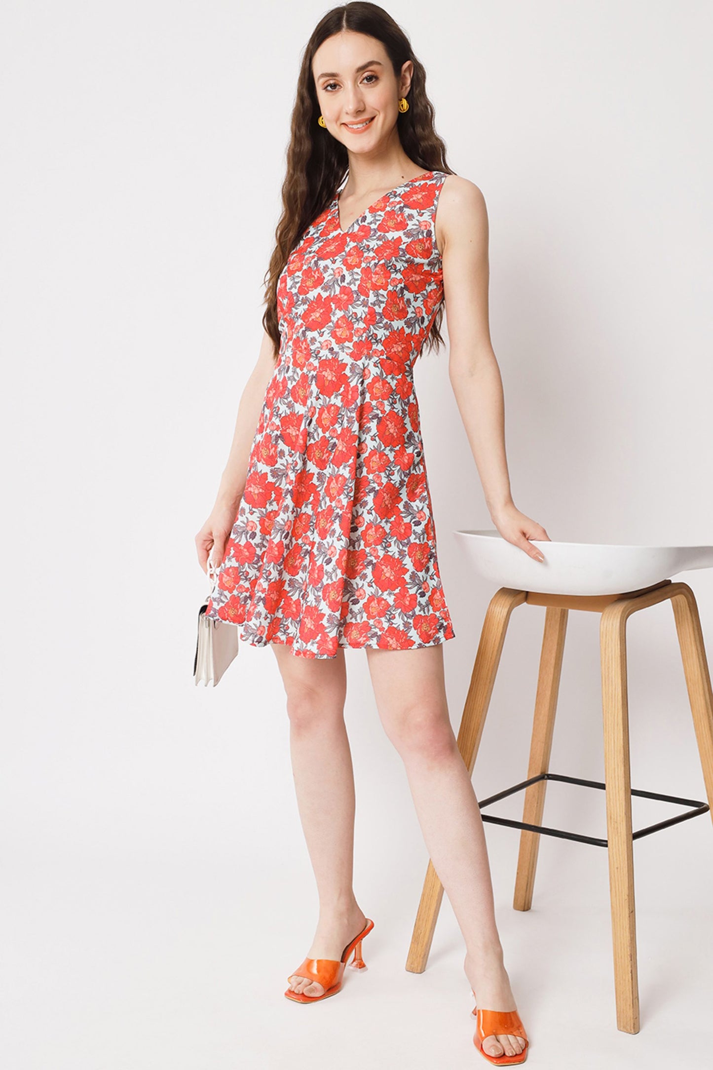 Women's Polyester Skater Dress