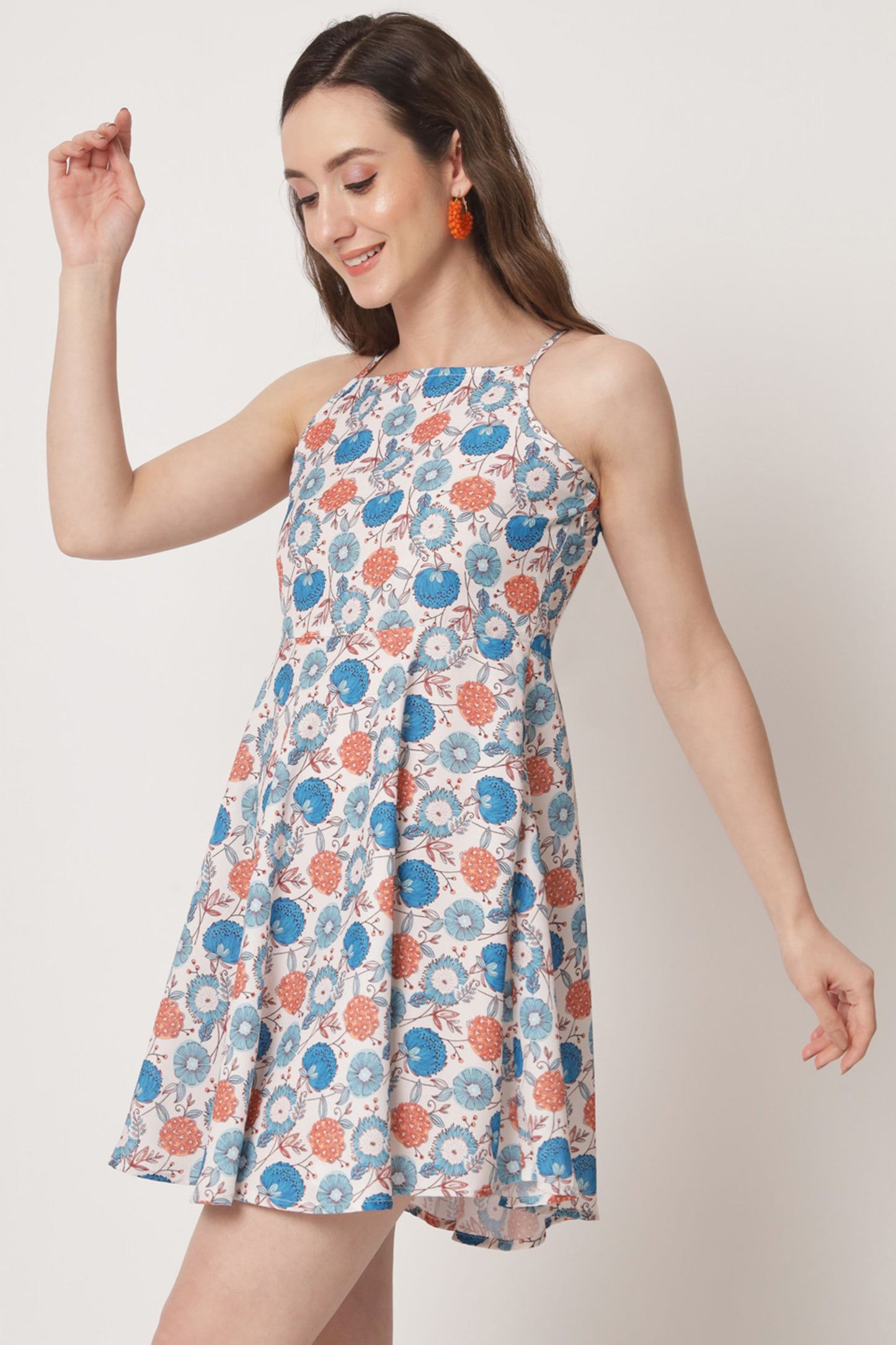 Women's Polyester Flared Dress