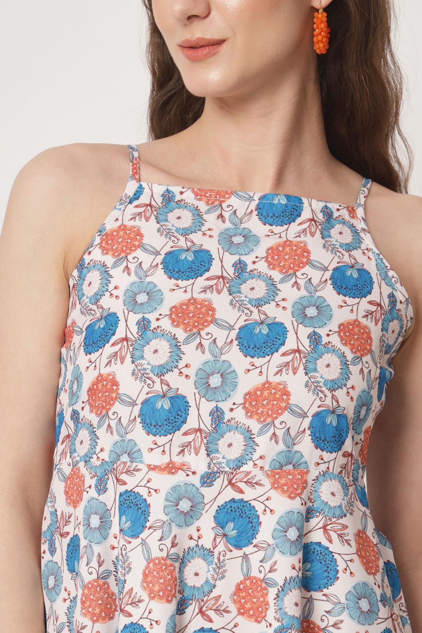 Women's Polyester Flared Dress