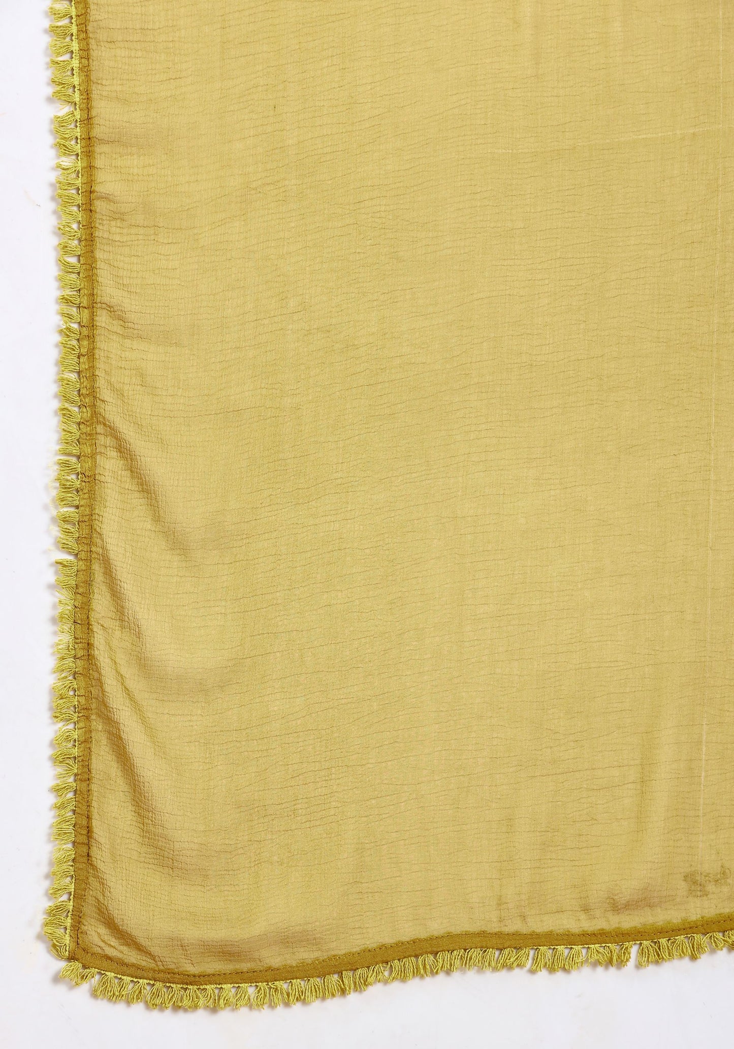 Women's Mustard Embroidered Silk Blend Kurta Pyjama & Dupatta Set