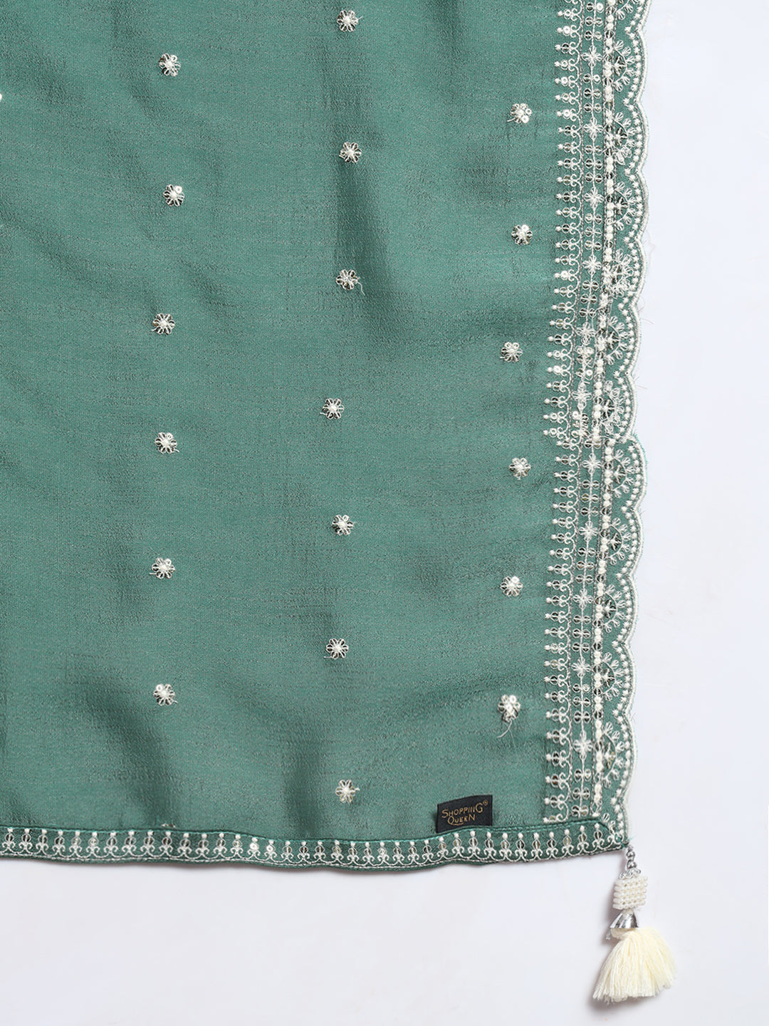 Women's Embroidered Silk Blend Kurta and Palazzo Set