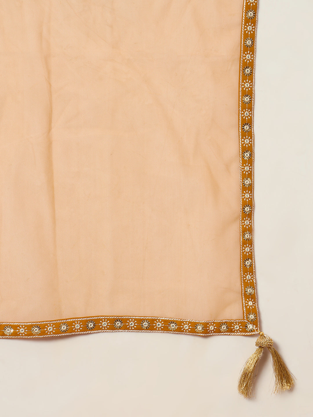 Women's Embroidered Georgette Kurta and Palazzo Set With Dupatta