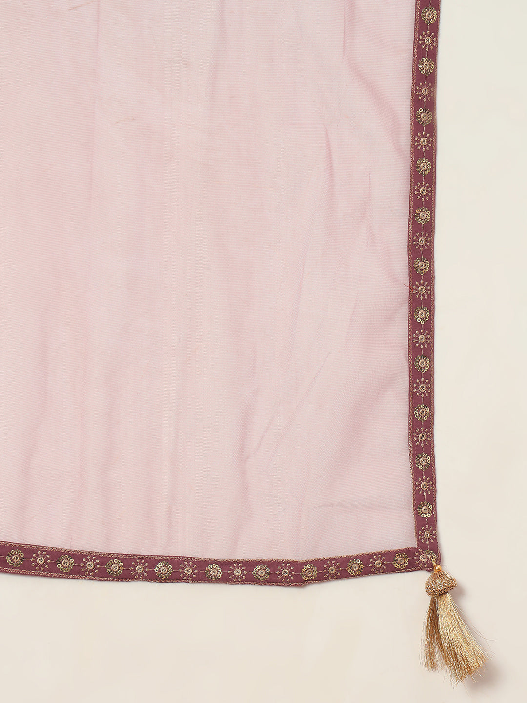Women's Embroidered Georgette Kurta and Palazzo Set With Dupatta