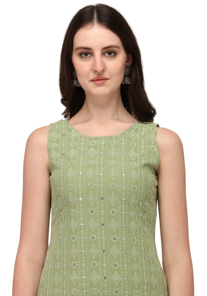 Women's Schiffily Georgette Kurta and Palazzo Set