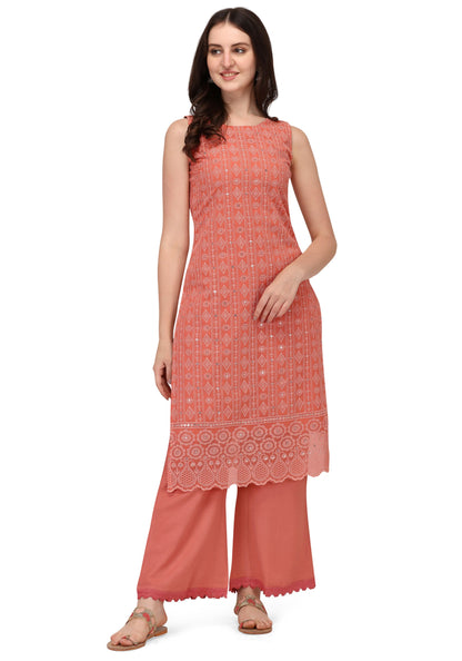 Women's Schiffily Georgette Kurta and Palazzo Set