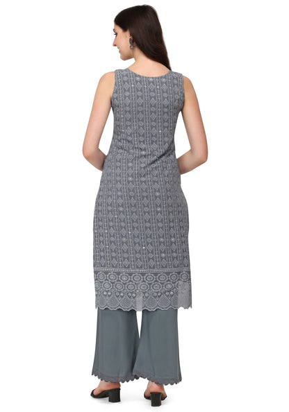 Women's Schiffily Georgette Kurta and Palazzo Set