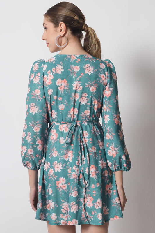 Women's Crepe Fit and Flare Dress