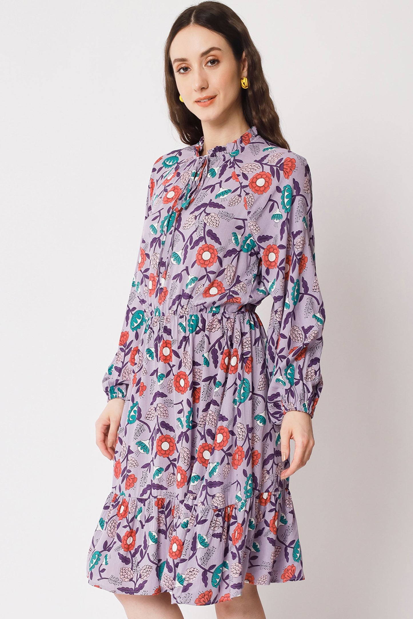 Women's Viscose Flared  Dress