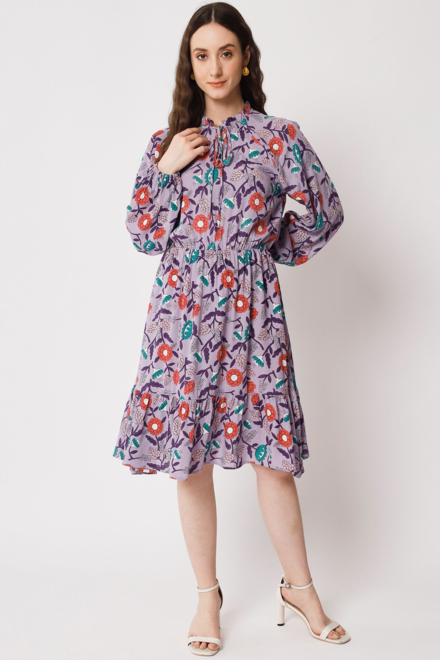 Women's Viscose Flared  Dress