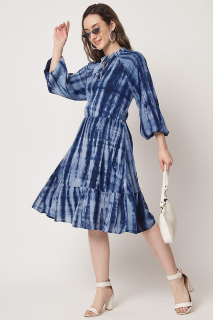 Women's Viscose Flared Dress