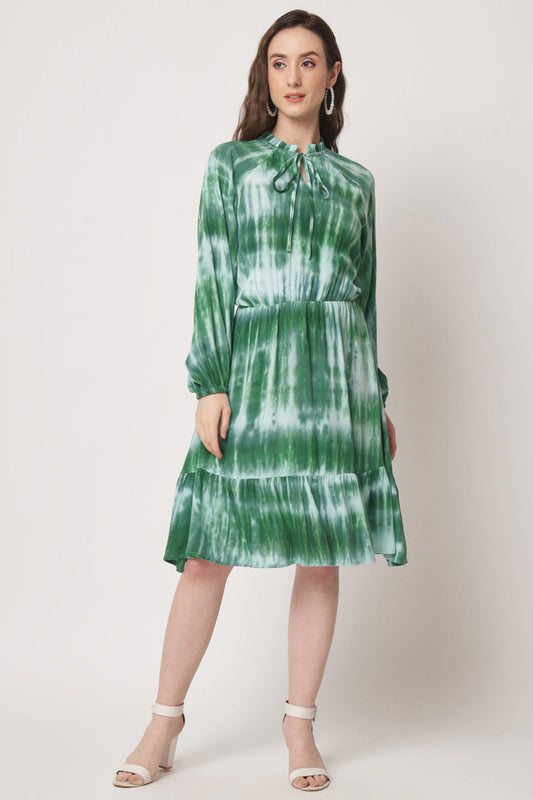 Women's Viscose Flared Dress