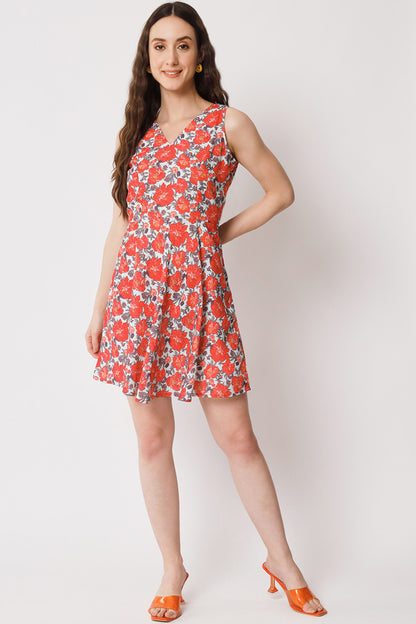 Women's Polyester Skater Dress