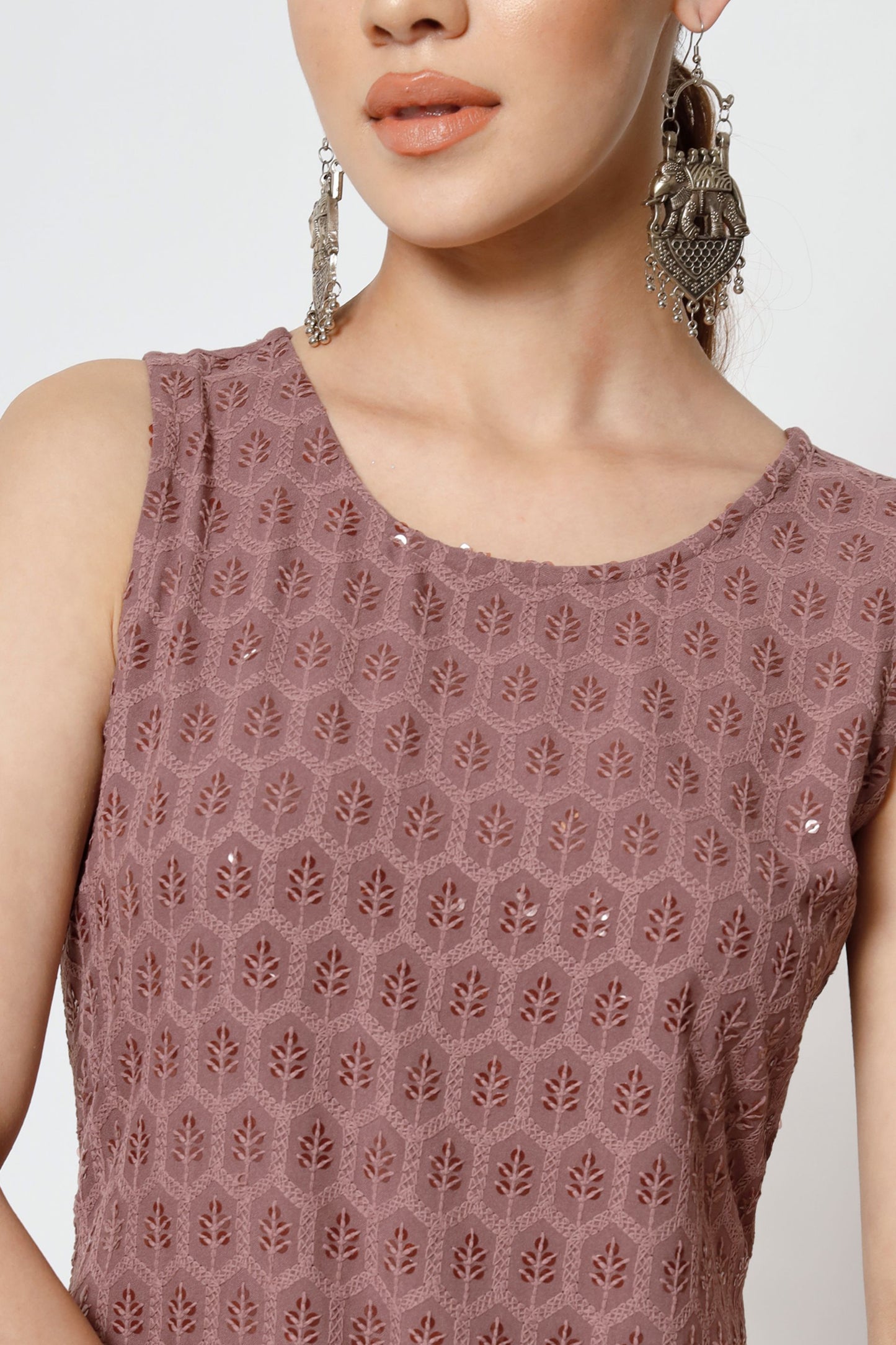 Women's Embroidered Rayon  Kurta Palazzo and Dupatta Set