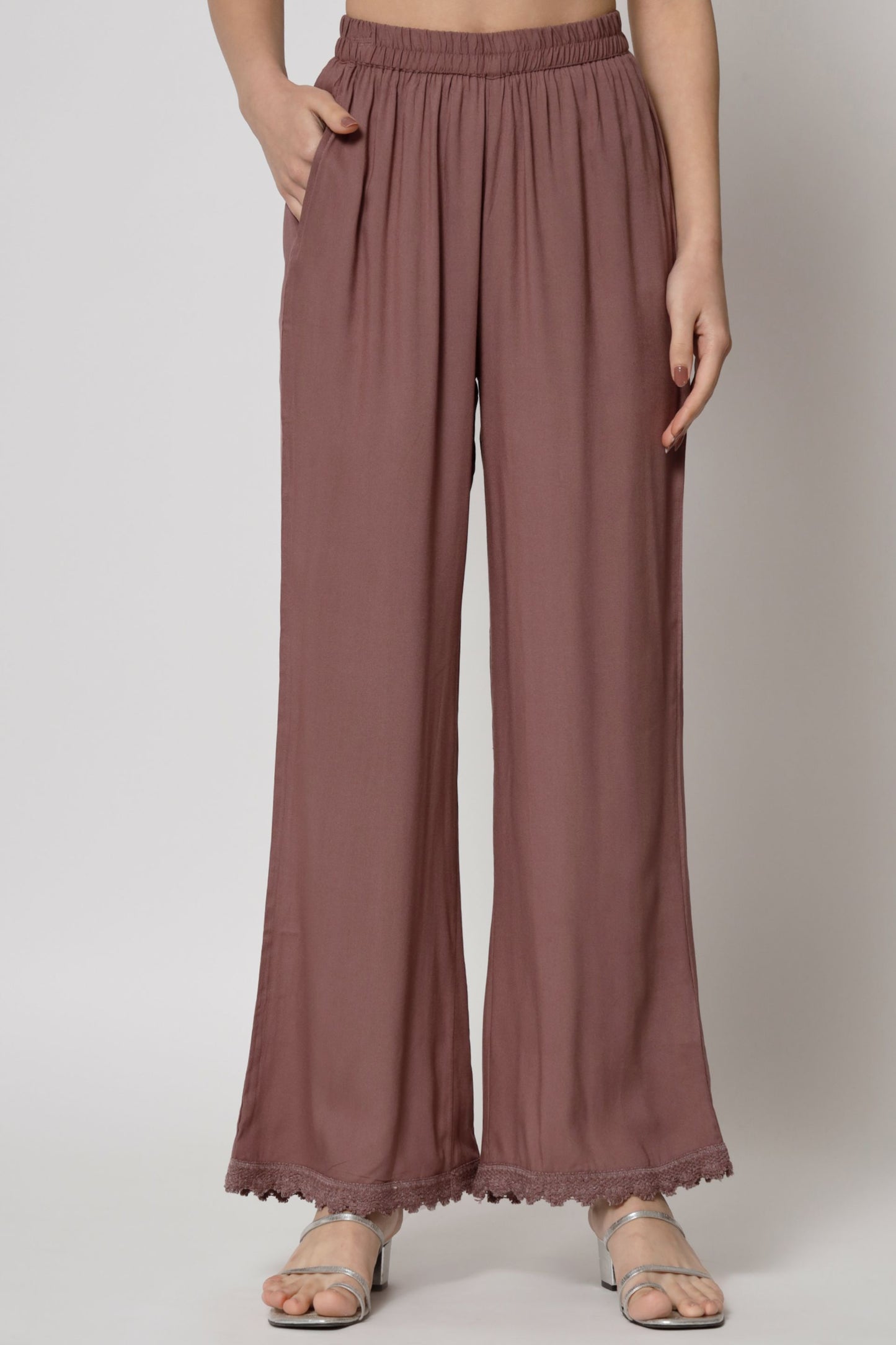 Women's Embroidered Rayon  Kurta Palazzo and Dupatta Set