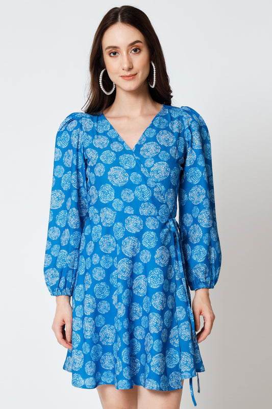 Women's Crepe Flared Dress