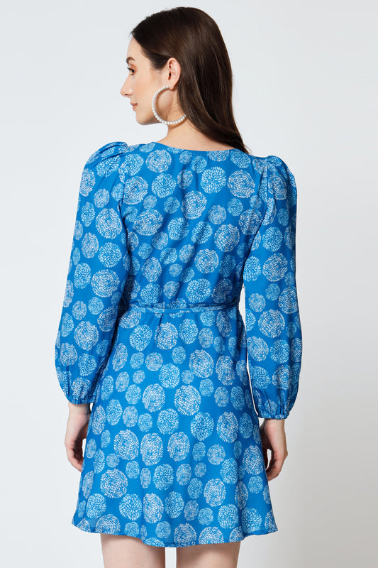 Women's Crepe Flared Dress