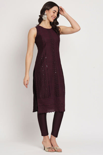 Women's Embroidered Silk Blend Kurta Pyjama & Dupatta Set