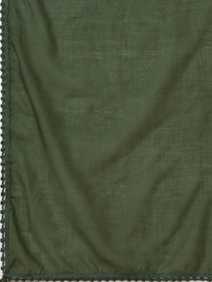 Women's Embroidered Silk Blend Kurta Pyjama & Dupatta Set