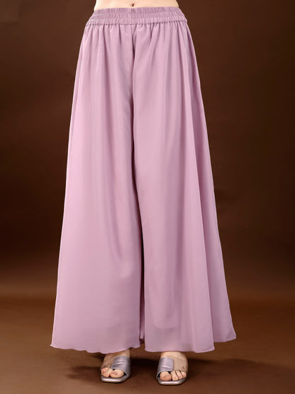 Women's Embroidered Georgette  Kurta Palazzo and Dupatta Set