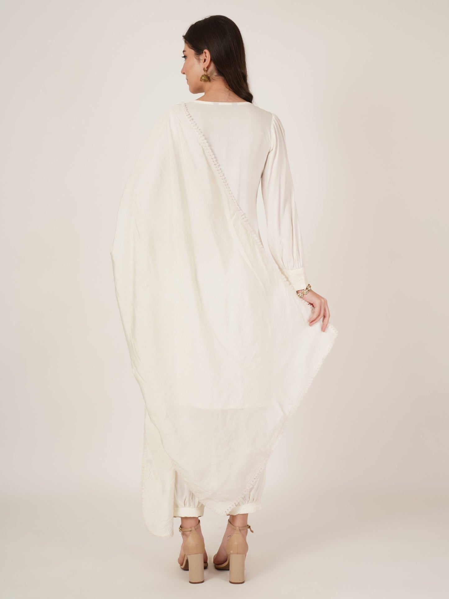 Women's  Embroidered Rayon Kurta Pyjama & Dupatta Set