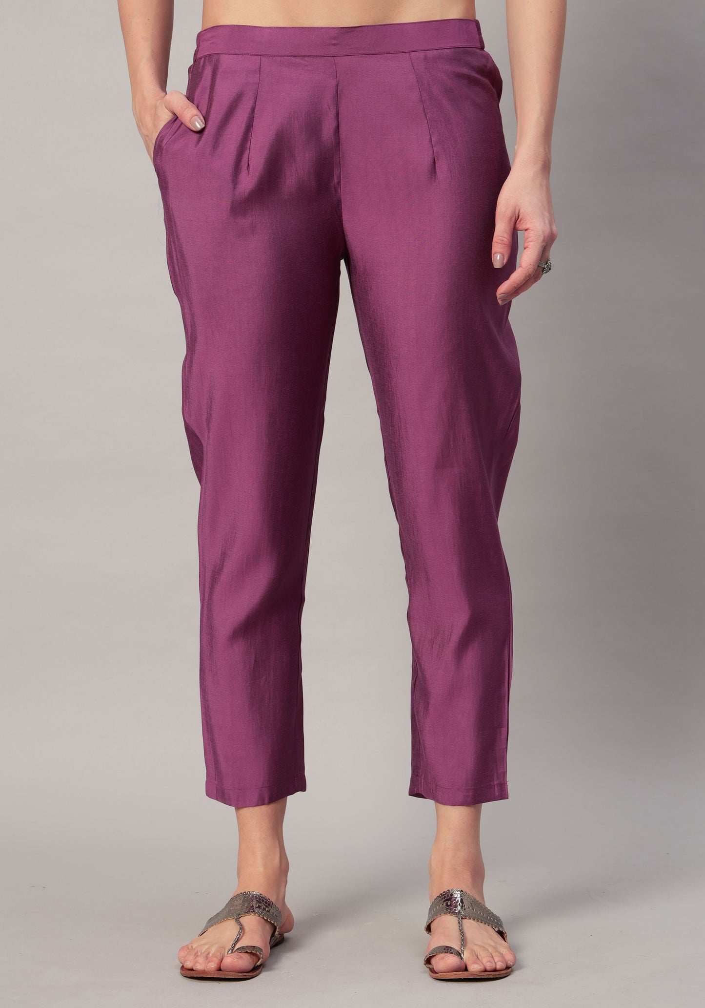 Women's Embroidered Silk Blend  Kurta Pyjama & Dupatta Set