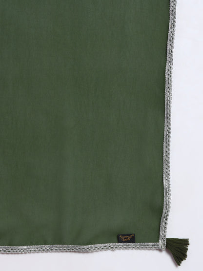 Women's Embroidered Georgette Kurta and Palazzo Set