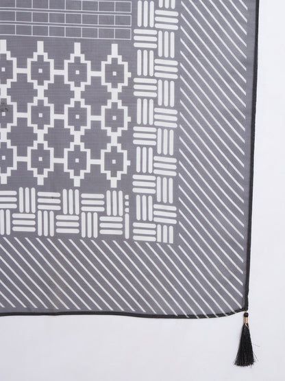 Ivory Embroidered Silk Women's Kurta,Palazzo and Dupatta Set