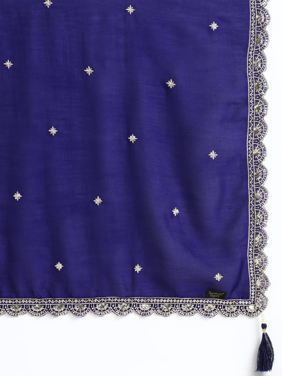 Embroidered Silk Women's Kurta, Dhoti & Dupatta Set