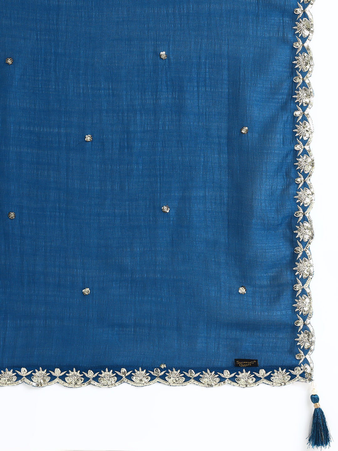 Embroidered Silk Women's Kurta, Dhoti & Dupatta Set